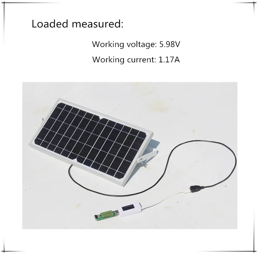 6V 8W 1.4A Monocrystalline Mono Solar Panel with Support for Photovoltaic Panels Mobile Phone Charging Treasure Suburbs