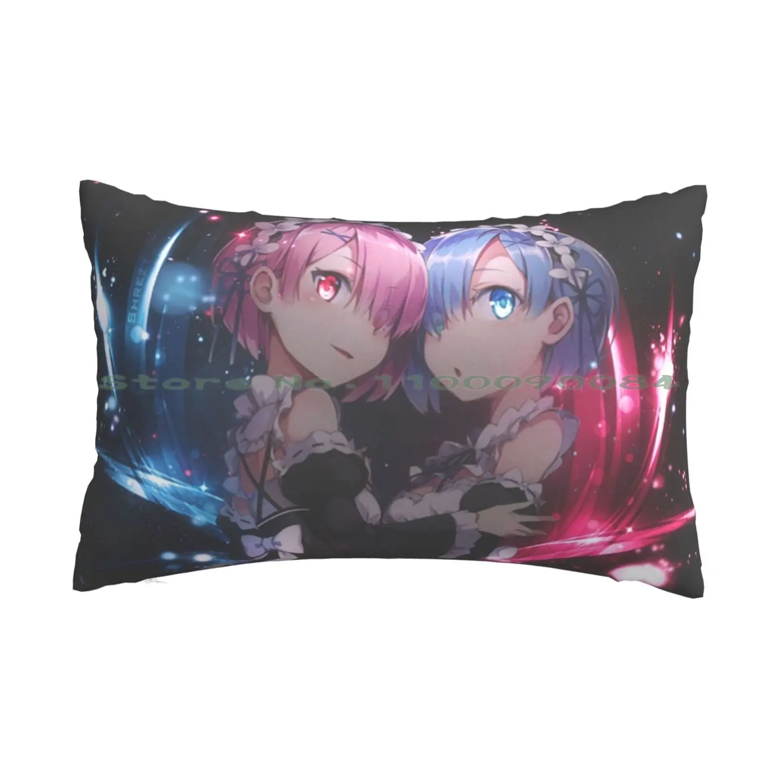 Ram And Rem Re Zero Pillow Case 20x30 50*75 Sofa Bedroom Jacket Mens Green Embroidered Crew Neck Dance Cool Earth Classic Knit