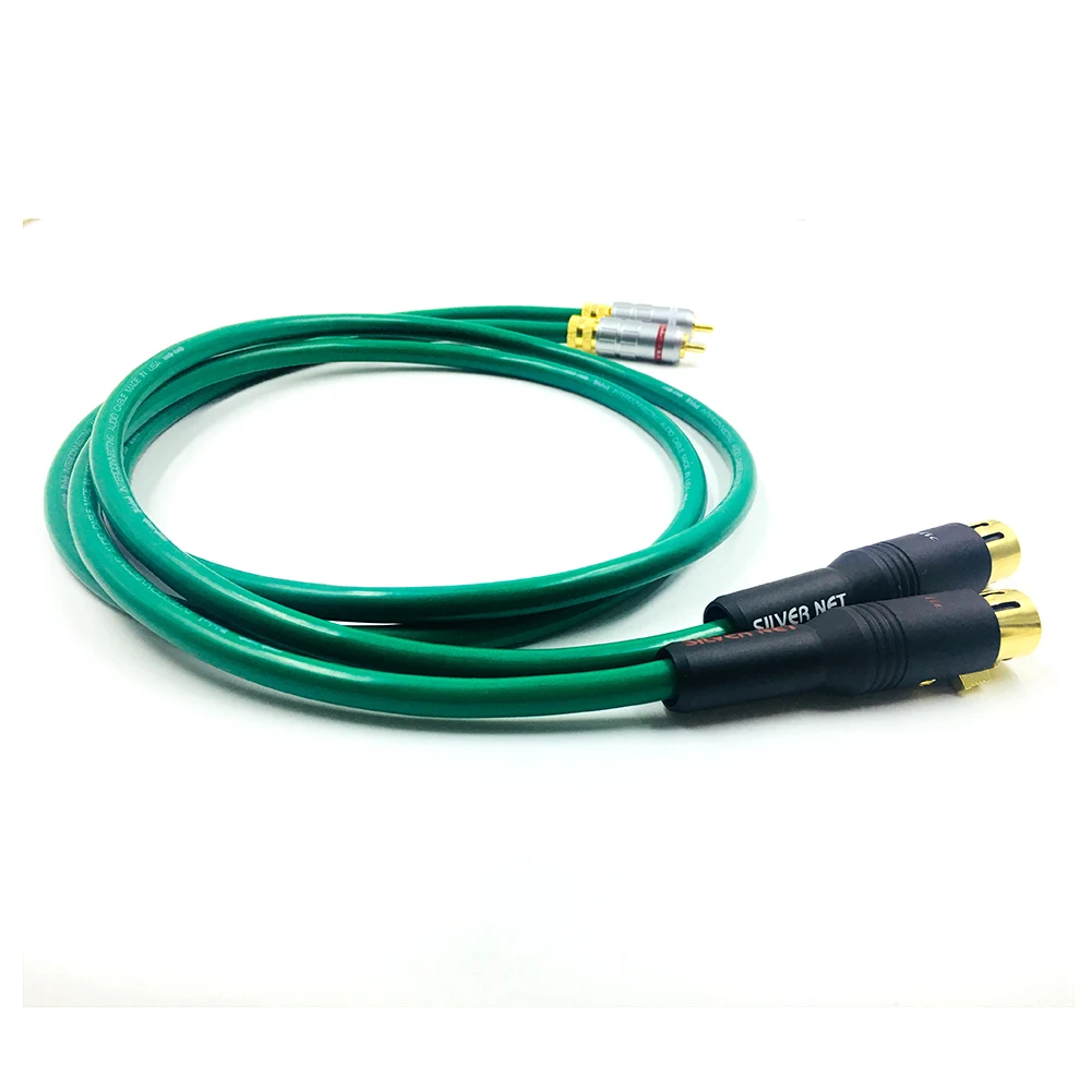 

HiFi 2328 Audio Cable Dual RCA Male Plug to Dual XLR Female for Amplifier CD DVD DIY player Cable