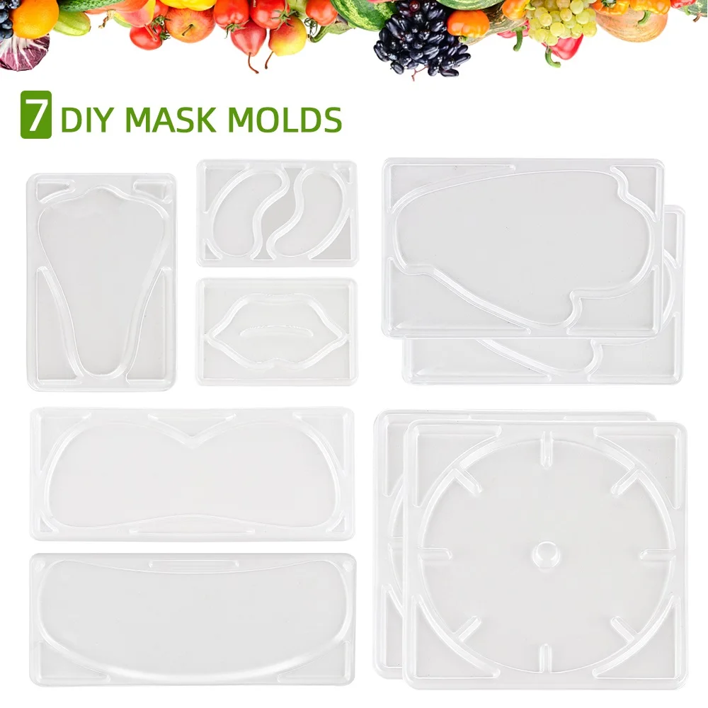 7 kinds of Mask Maker Mode DIY Set Self-Make Eyes Lip Nose Neck Hand Face Mask Mold Replacement for Automatic Mask Machine