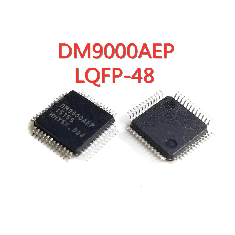 2PCS/LOT DM9000AEP DM9000 LQFP-48 SMD Ethernet Controller Chip IC New In Stock GOOD Quality