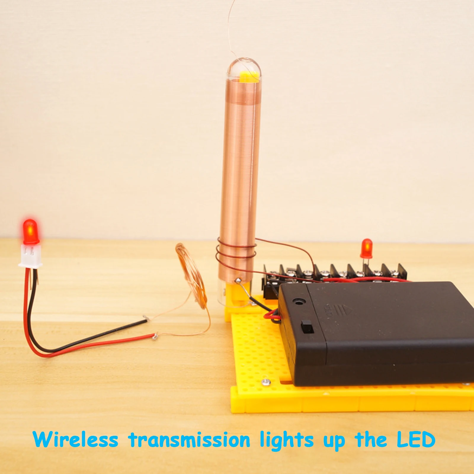 STEM Toys Wooden Model Kit Physical Wireless Power Transmission DIY Science Experiment Toys For Kids STEM Education Project