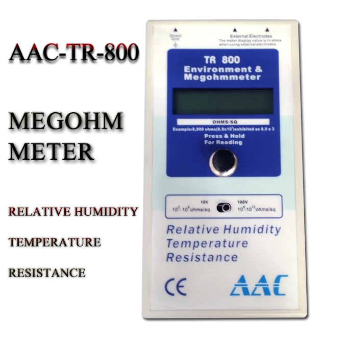 High quality digital surface Surface Resistance Tester , Surface Resistivity Meter with LCD display