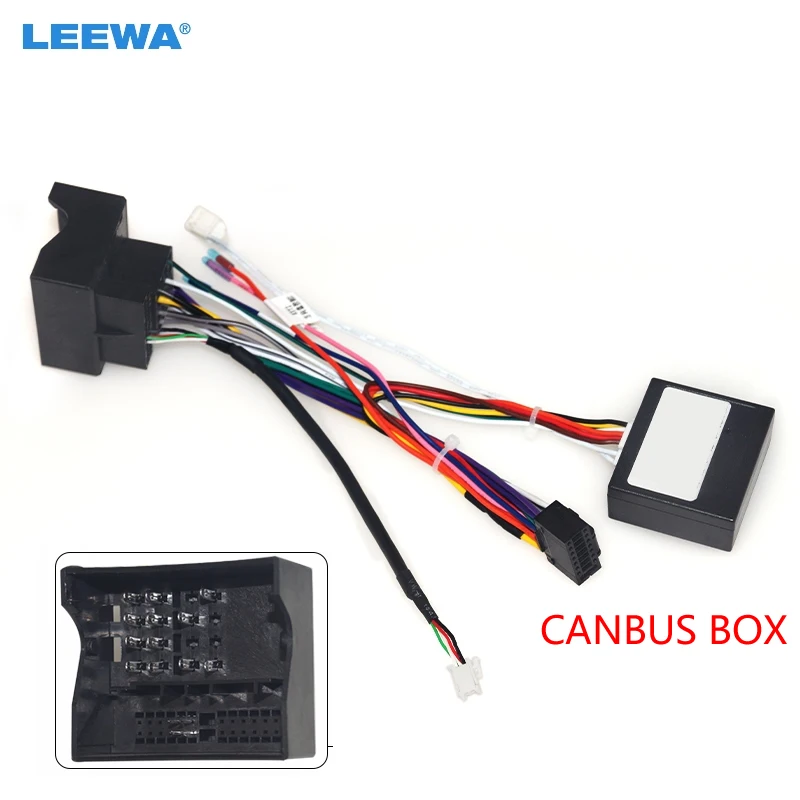 

LEEWA Auto 16pin Audio Wiring Harness With Canbus Box For Roewe 550(High Trim Level) Aftermarket Stereo Installation #CA6546