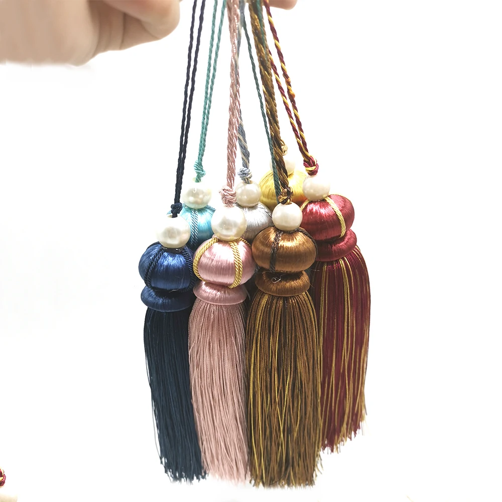 Euro Style Curtain Tassels Polyester Big Tassels 30cm silk tassels Decorative tassels DIY for crafts Curtain Valance Accessories