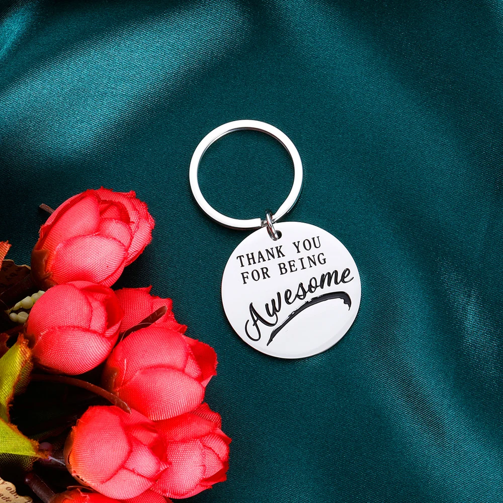 Encouragement Keychain Thank You for Being Awesome for Daughter From Dad Mom To Adult Daughter Gifts for Girl Birthday Gifts Diy