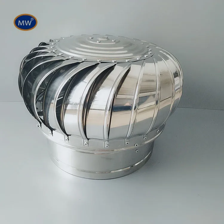 

Stainless Steel Turbine Ventilator Powerless Roof Fan Natural Wind 300/400 Type For Factory Workshop Kitchen Ventilator