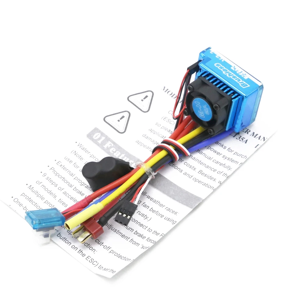 Waterproof 45A/60A/80A/120A 2-4S Lipo Brushless ESC Electric Speed Controller For 1/8 1/10 1/12 RC Car Crawler RC Boat Part Toy