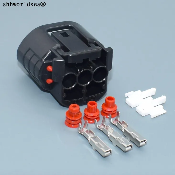 shhworldsea 1sets 3pin 090 Auto Wire connector Electrical Headlight Plug 6189-0443 For Toyota Lexus 6188-0282 6189-0442