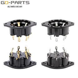Montaje en chasis de 8 pines para amplificador de tubo, enchufe de tubo de plástico P8A para AD1, EL5, AZ4, EF1, EF6, EL8, EL3, Hifi, DIY, Vintage, 1 unidad