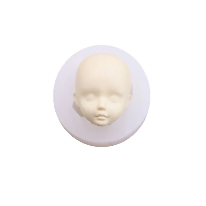 Ultra-light clay BJD silicone face mold, stone plastic clay soft pottery fondant handmade mold Q version 7#