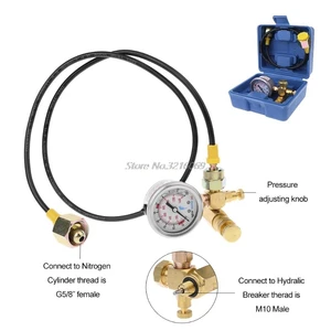 Bộ sạc khí nitơ, thiết bị Soosan Furukawa, búa thủy lực, đồng hồ đo áp suất, Dropshipping 8 Bộ Nitơ bán hàng chính - 5