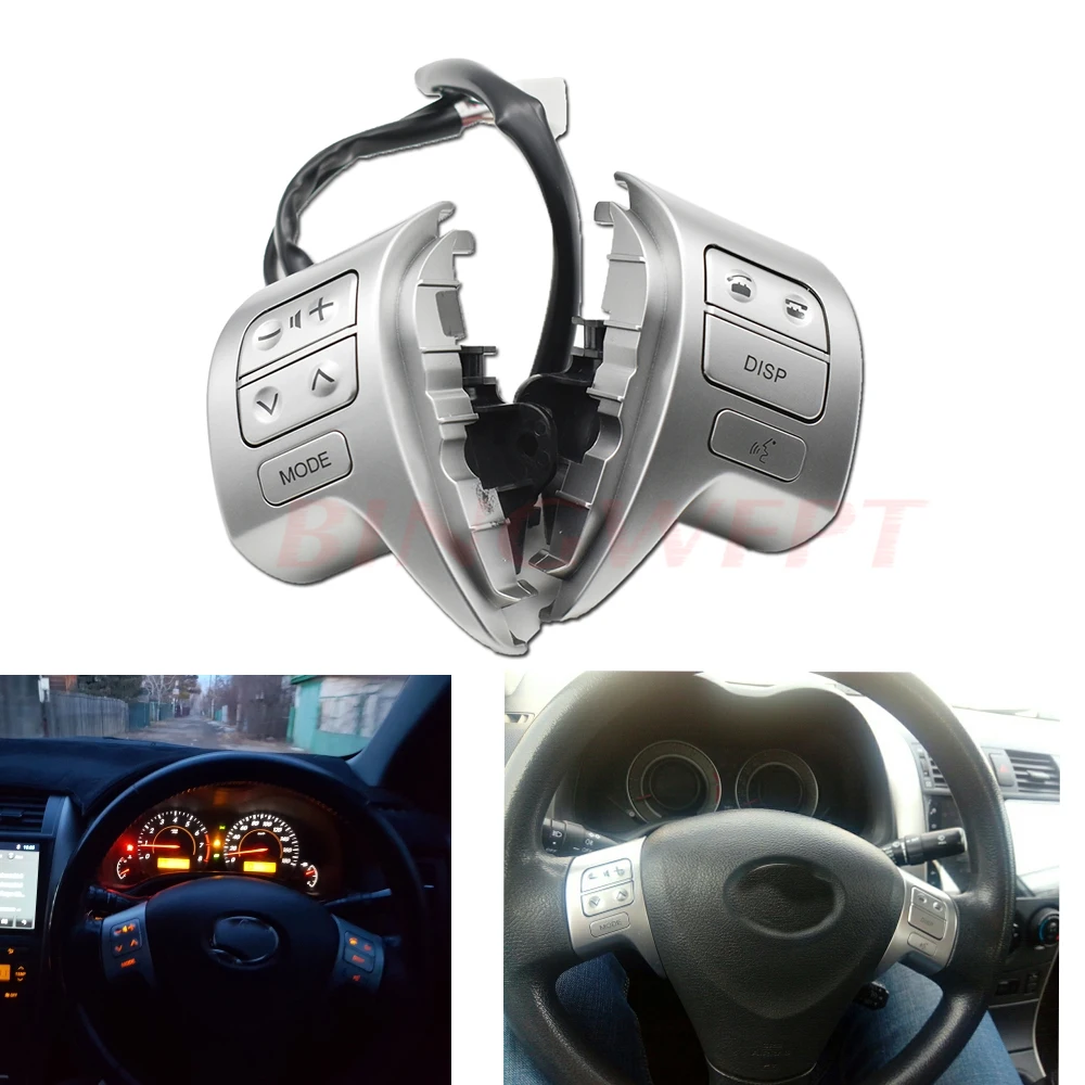 BINGWFPT New Steering Wheel Control Button switch For Toyota Corolla ZRE150L  2006-2009 84250-02200 8425002200 84250-12020