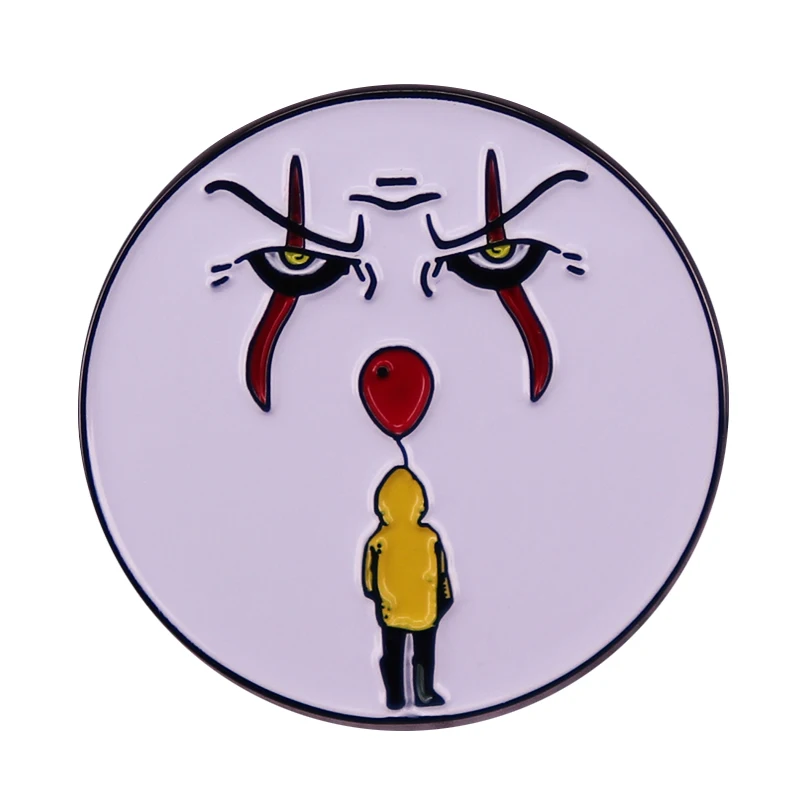 Insignia de películas de terror, broche de Pin de Joker de las pequeñas pesadilla