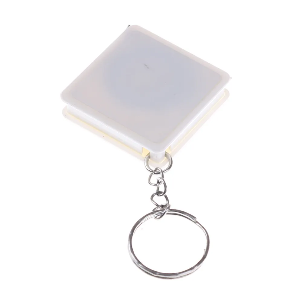 1Pcs Mini Tape Measure With Key Chain Plastic Portable Retractable Ruler Centimeter/Inch Tape Measure