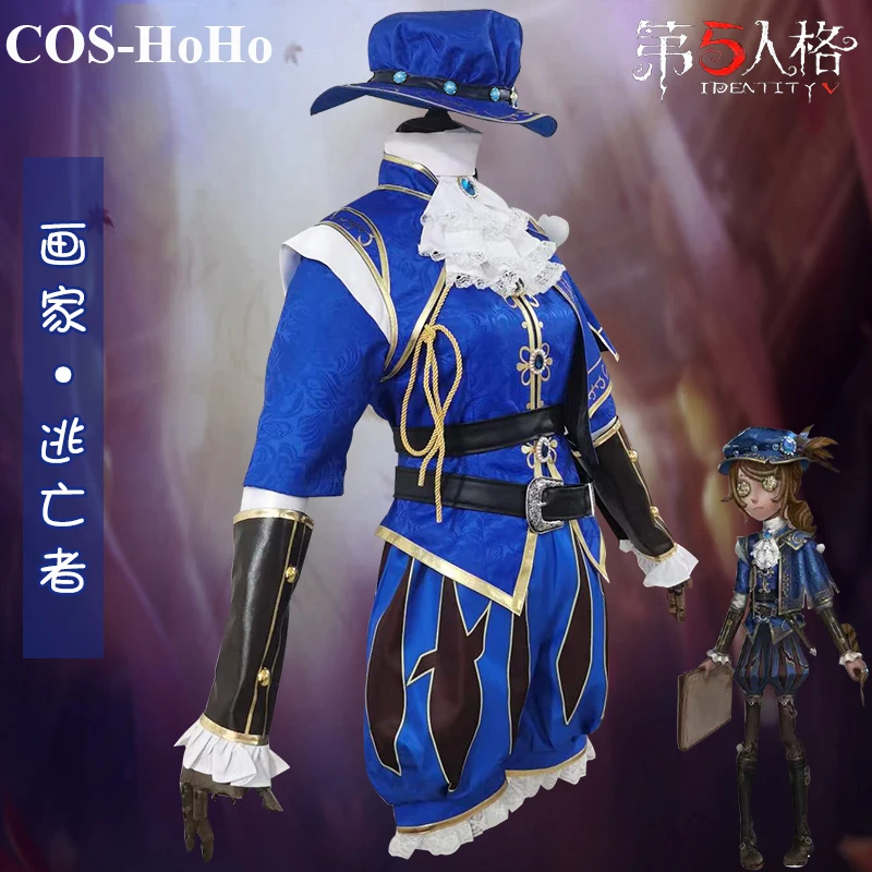 COS-HoHo Anime Identity V Edgar Valden Painter Escapee Game Suit Elegant Uniform Cosplay Costume Halloween Outfit For Women NEW