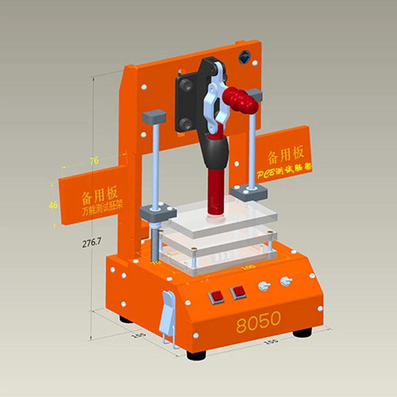 Imagem -04 - Quadro de Teste Universal Pcb Teste Jig Pcba Ferramenta Dispositivo Elétrico Teste Baquelite Fixação Teste Rack Placa Circuito Teste Fixação Pino Placa