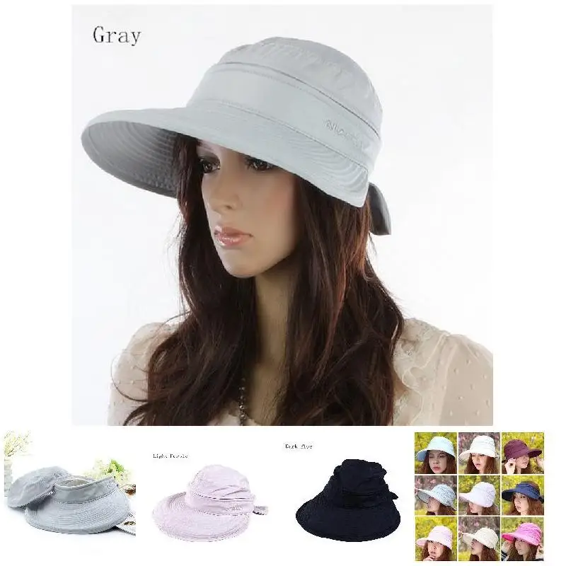 Summer Fashion Korean Style Bowknot Big Visor Cap Color Matching Beach Sun Hat xqmg Protective Clothing Accessories Beekeeping