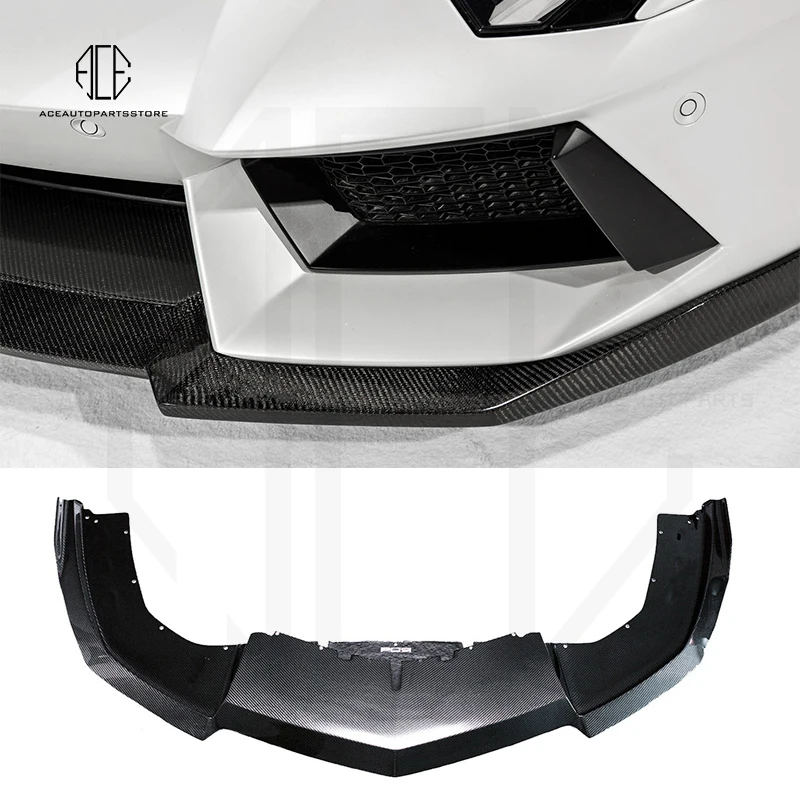 For Lamborgini Aventador LP700 Carbon Fiber Front Diffuser D Style Body Kit Carbon Auto Front lips Car Accessories