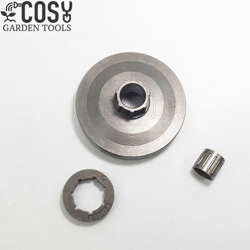 

Clutch Drum .325-7 Tooth Rim Sprocket Needle Bearing Kit For Chinese 4500 5200 5800 45cc 52cc 58cc Chain saw Spare Parts