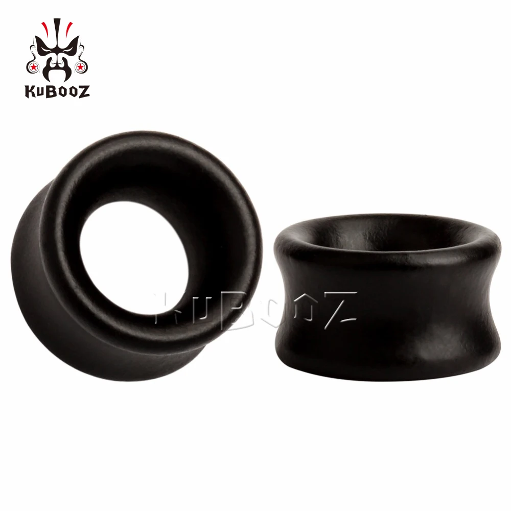 KUBOOZ 2PCS Drewniane tuniki do uszu Piercing Plugs Moda Biżuteria do ciała Mierniki Kolczyki Prezent Dla Kobiet Mężczyzn 8mm do 30mm
