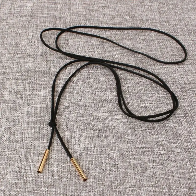 Mode Gold Farbe Frauen Lange Pullover Bib Seil Halsband Halskette Kragen Kette Für Frauen Männer Auf Hals Schmuck Mutter Tag Geschenk – Detail 2