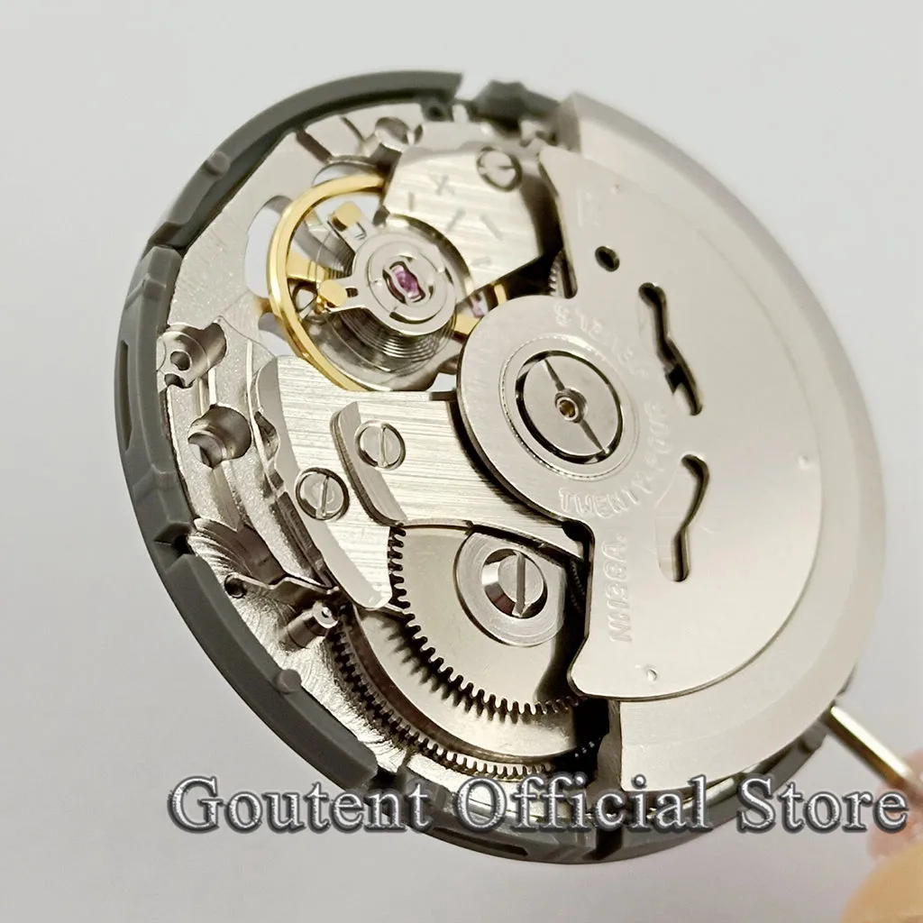 24 Jewels Mechanical NH38 Automatic Watch Movement 21600bph Replacement Whole Movement Spare Parts Accessories