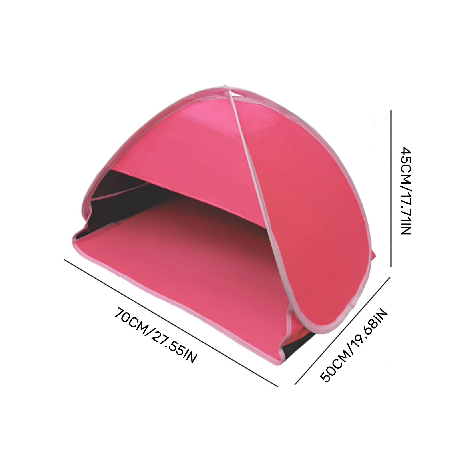 Awning Mini Pop-up Tents Beach Head Sunshade Tent Automatic Opened Portable Beach Windshield Multifunctional Mobile Phone Stand