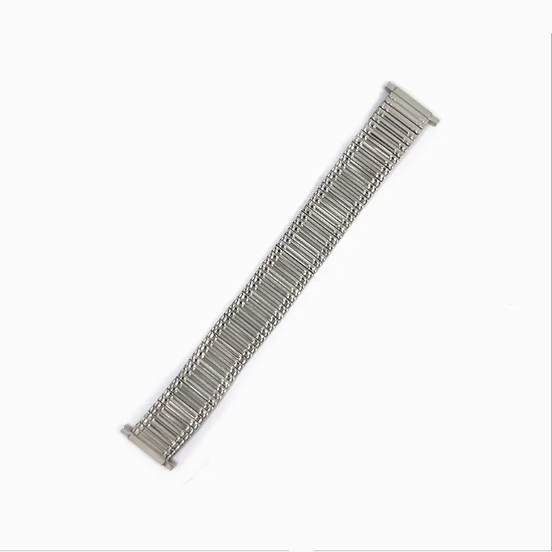 Retail 1PCS Good Quality Elastic Stainless Steel Strap 18MM 19MM 20MM 21MM 22MM Watch Band Can Used Silver Color New-202009302