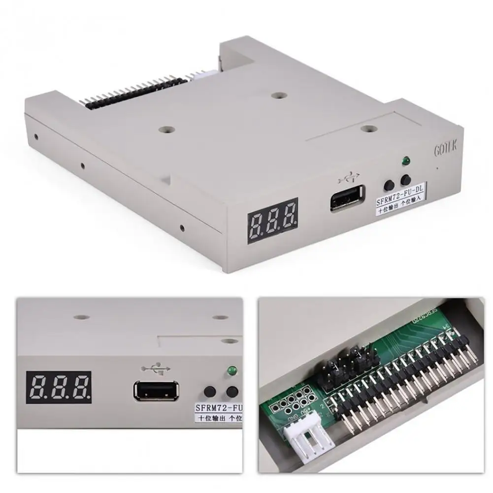 Practical Floppy Drive Emulator  Widely Compatible Data Storage USB Floppy Emulator  720KB 32-bit CPU Floppy Drive Emulator