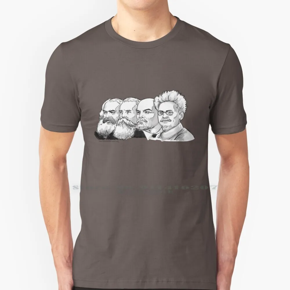 Marx , Engels , Lenin , Trotsky 100% Cotton T Shirt The Squad Socialist Alternative Democratic Socialism Communist Communism