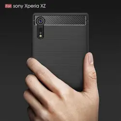 For Sony Xperia XZS XZ Case Carbon Fiber Cover For Sony Xperia 1 L2 XZ3 XZ4 Compact Dual F8331 F8332 G8232 H4311 H3321 Coque