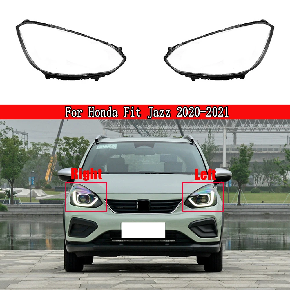 

For Honda Fit Jazz GR9 2020 2021 2022 2023 Transparent Headlight Cover Headlamp Lens Shell Replace Original Lampshade Plexiglass