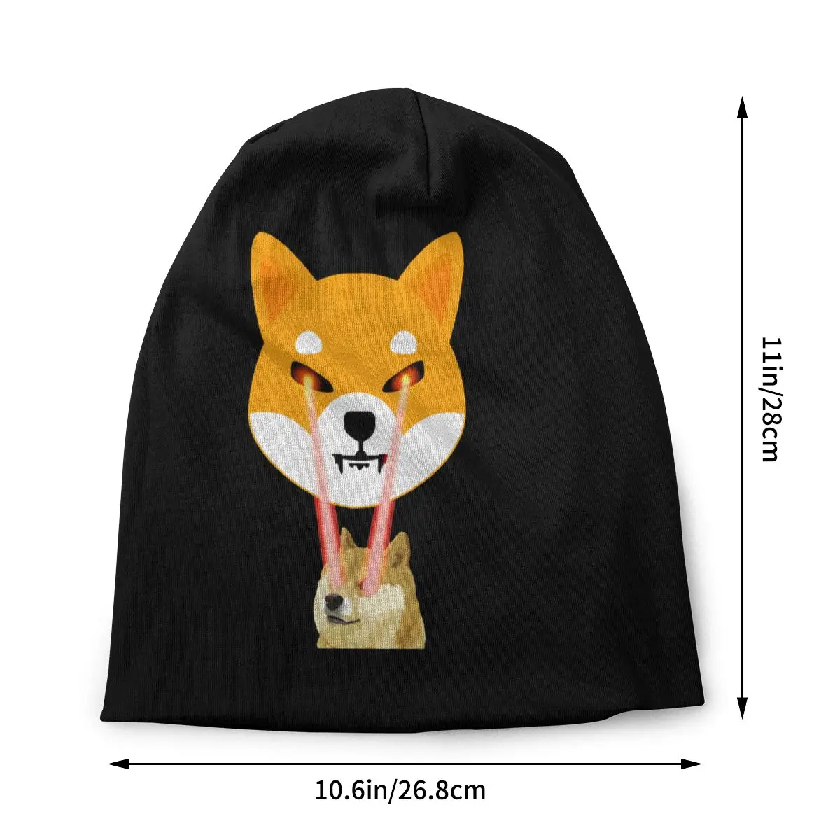 Shiba Inu The Doge Killer Bonnet Hats Knitted Hat Casual Autumn Winter Skullies Beanies Hats Men's Women's Adult Dual-use Caps