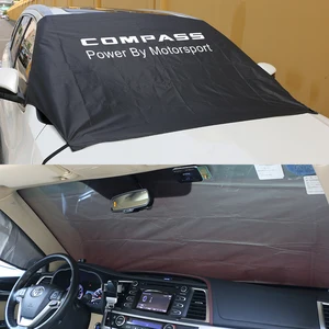 Ön cam araba, kar Blok Güneşlik Kapak Jeep Cherokee Pusula Patriot Renegade TrailHawk Wrangler Oto Aksesuarları Styling Dönek bir komandonun 6 büyük satışı-no. 4