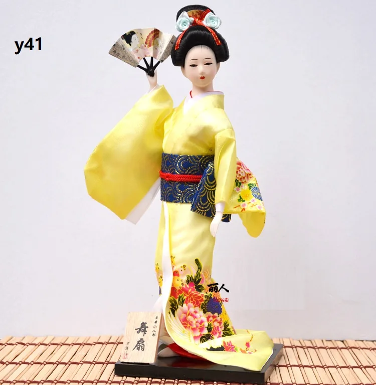 Geisha Japanese Doll Figure Kimono Home Restaurant Decoration 30CM Gift