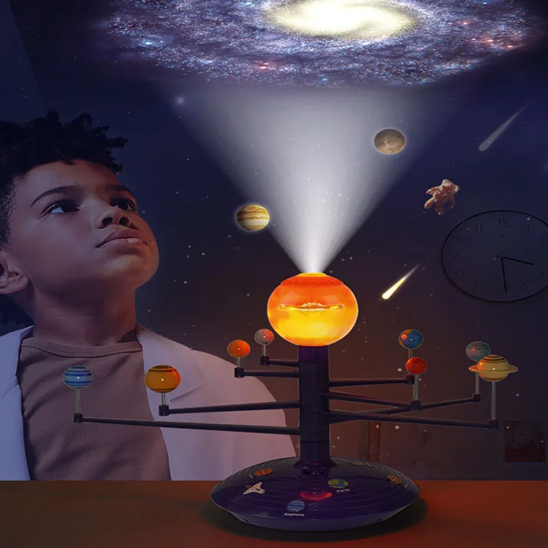 Children's Education Eight Solar System Planetary Model Toys Technology Planetary Rotating Celestial Observation Office Globe