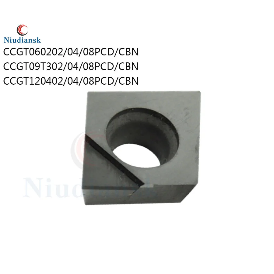 Ccgt060202 060204 060208 ccgt09t304 09t308 ccgt120404 pcd cbn diamante carboneto de gerencio inserção cúbica boro nitreto cnc torno lâmina