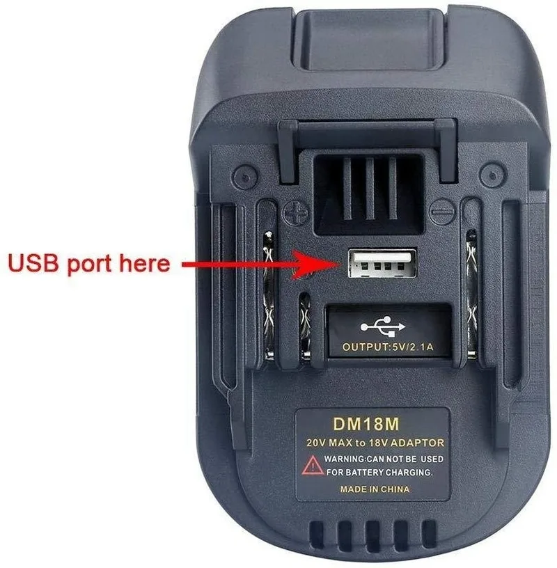Adaptador de bateria de energia, conversor de bateria para milwaukee m18 18v ou para walt dewalt 18v-20v para se tornar makita 18v bateria