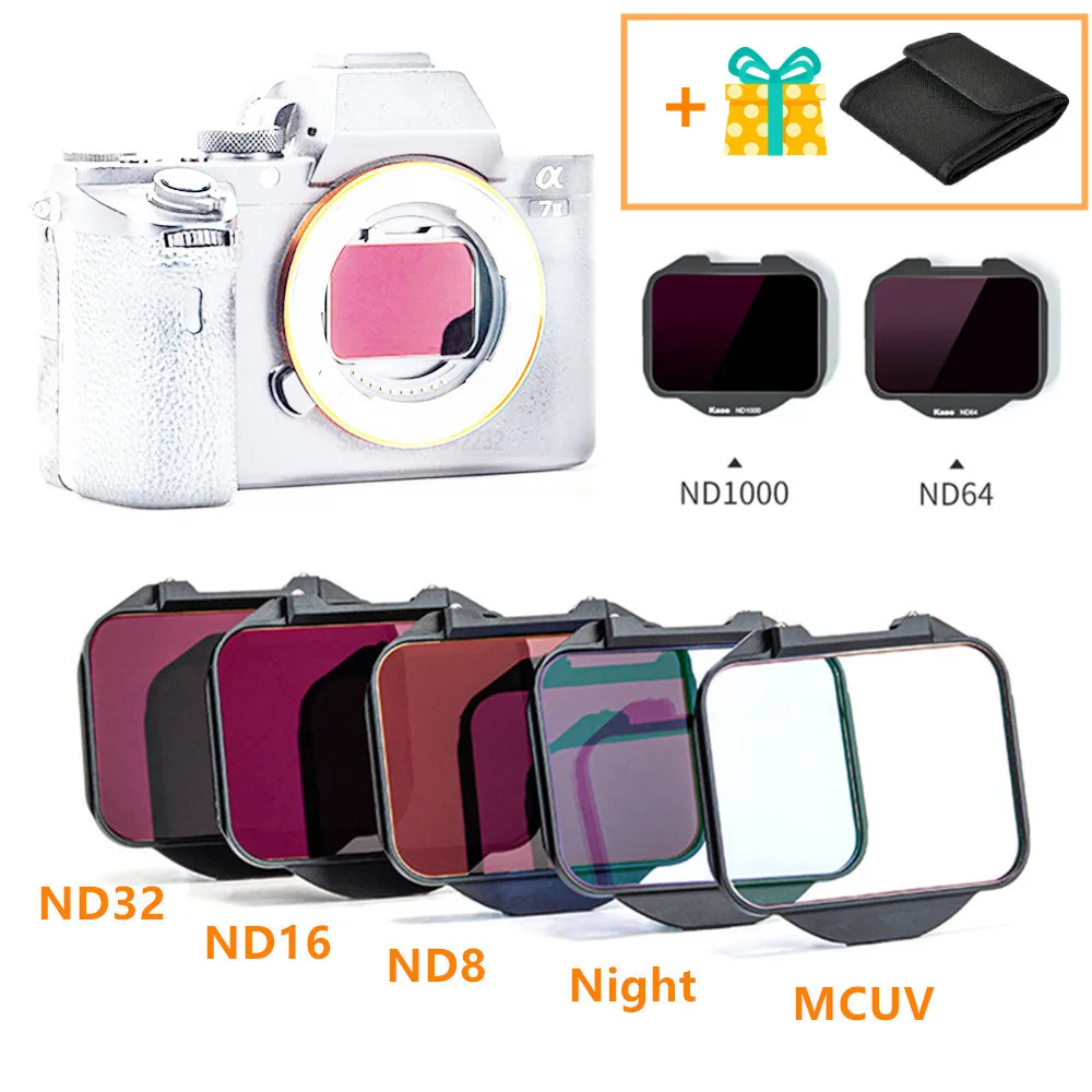 Clip-in CMOS Protector MC UV ND8 ND16 ND32 ND64 ND1000 Night Filter for Sony A7R V A7 IV A7S III II A1 A9 A7C A7CII A9II