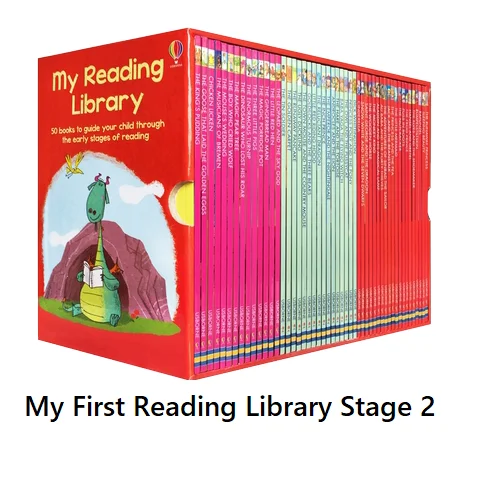 

Usborne My First Reading Library Stage 2 English Book Child Kids Word Sentence Education Fairy Tale Story Reading Book Age 6-12