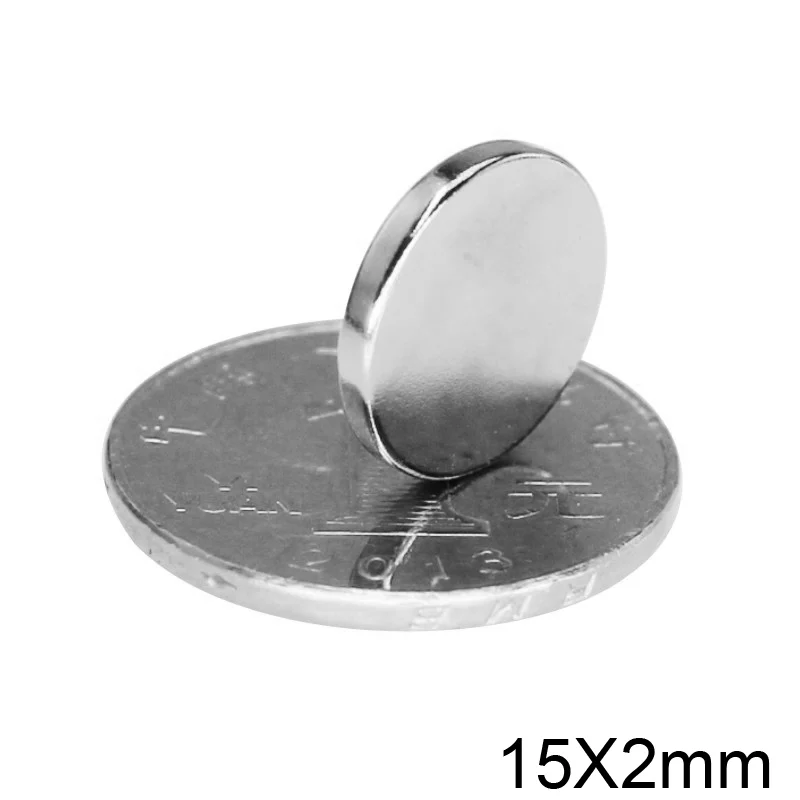 10/20/50/100pcs 15x2 Strong Magnets 15mmx2mm Permanent Small Round Magnet 15x2mm Thin Neodymium Magnet Magnetic 15*2