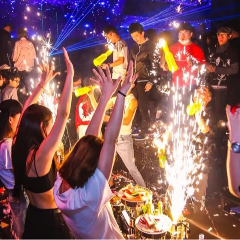 Aixiangru Fire Bottle Bartenders Practice & Performance Bottle,Naked Totem Colorful Transparent Fluorescent Bar Accessories