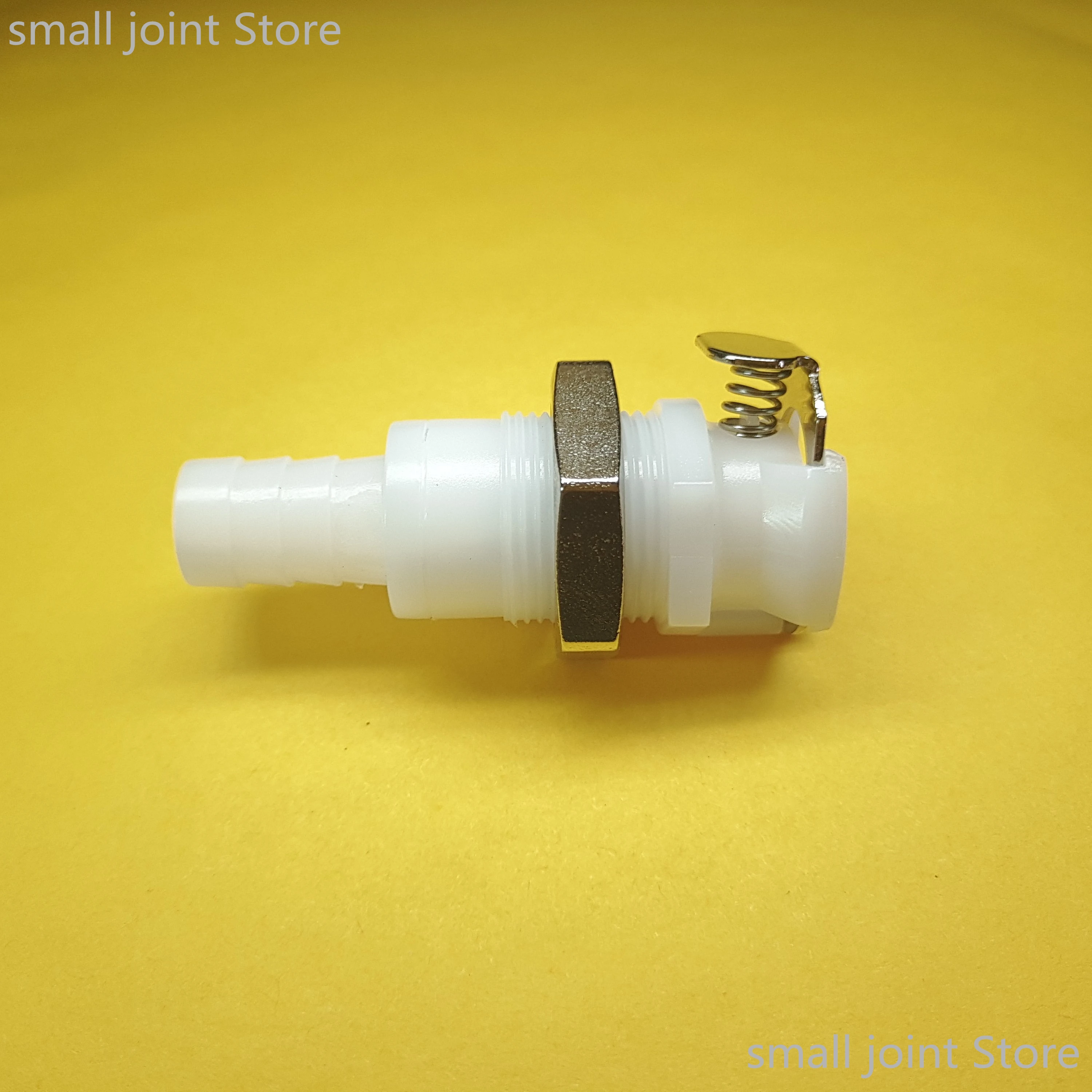 1/8” 1/4” 3/16” 5/16” 3/8” CPC Connector Female Quick-Disconnect Tube Coupling Through-Wall Socket with Valve