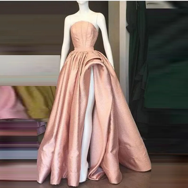 Fashion Evening Dress abiye Gorgeous Evening Dresses Gowns robe soiree vestidos largos Off Shoulder Formal Dress Sexy Slit