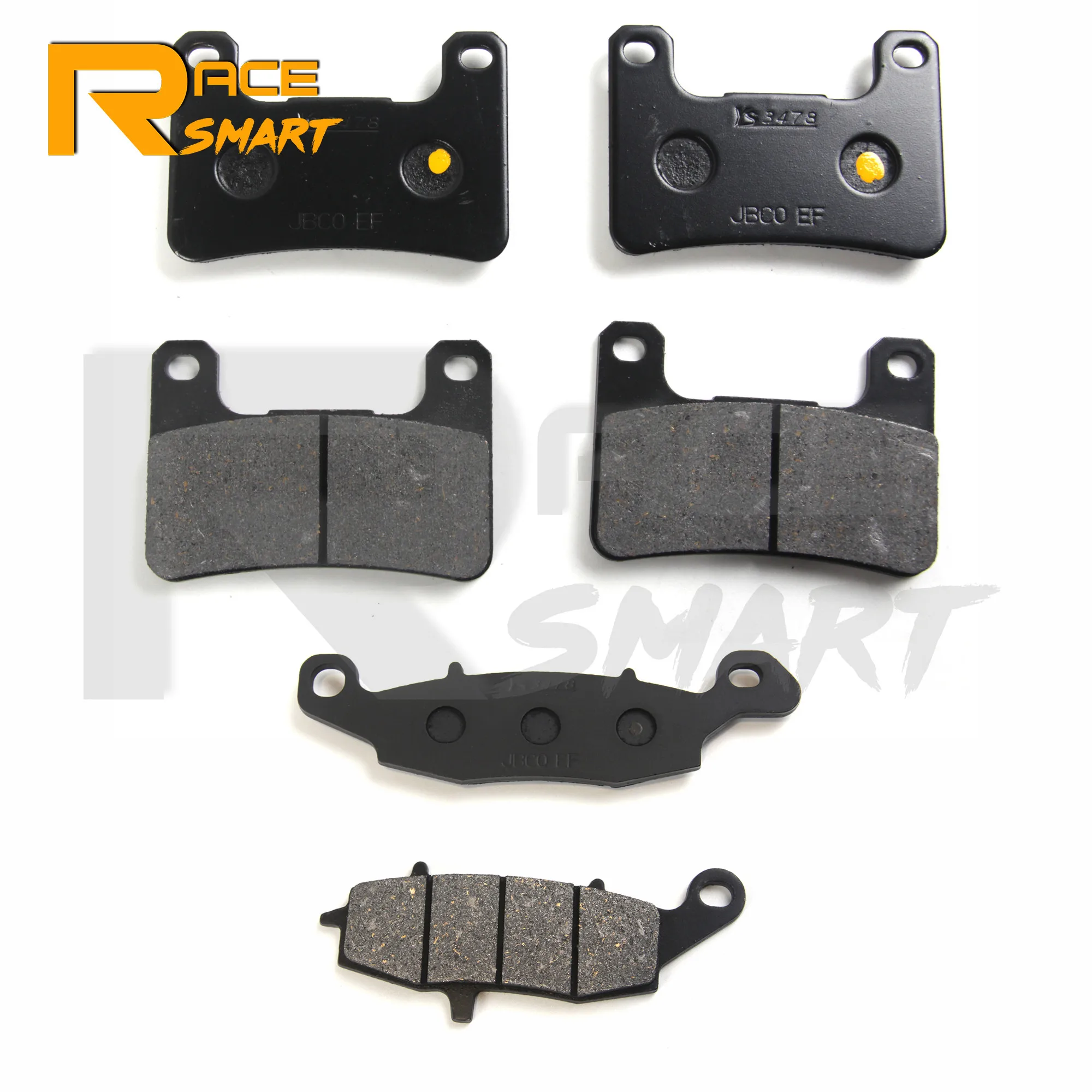 3 Pairs Motorcycle Front Rear Brake Disc Pads Pad Accessories For SUZUKI M1800 RZ With Handlebar Cowling 2007-2013 VZR1800 07-13