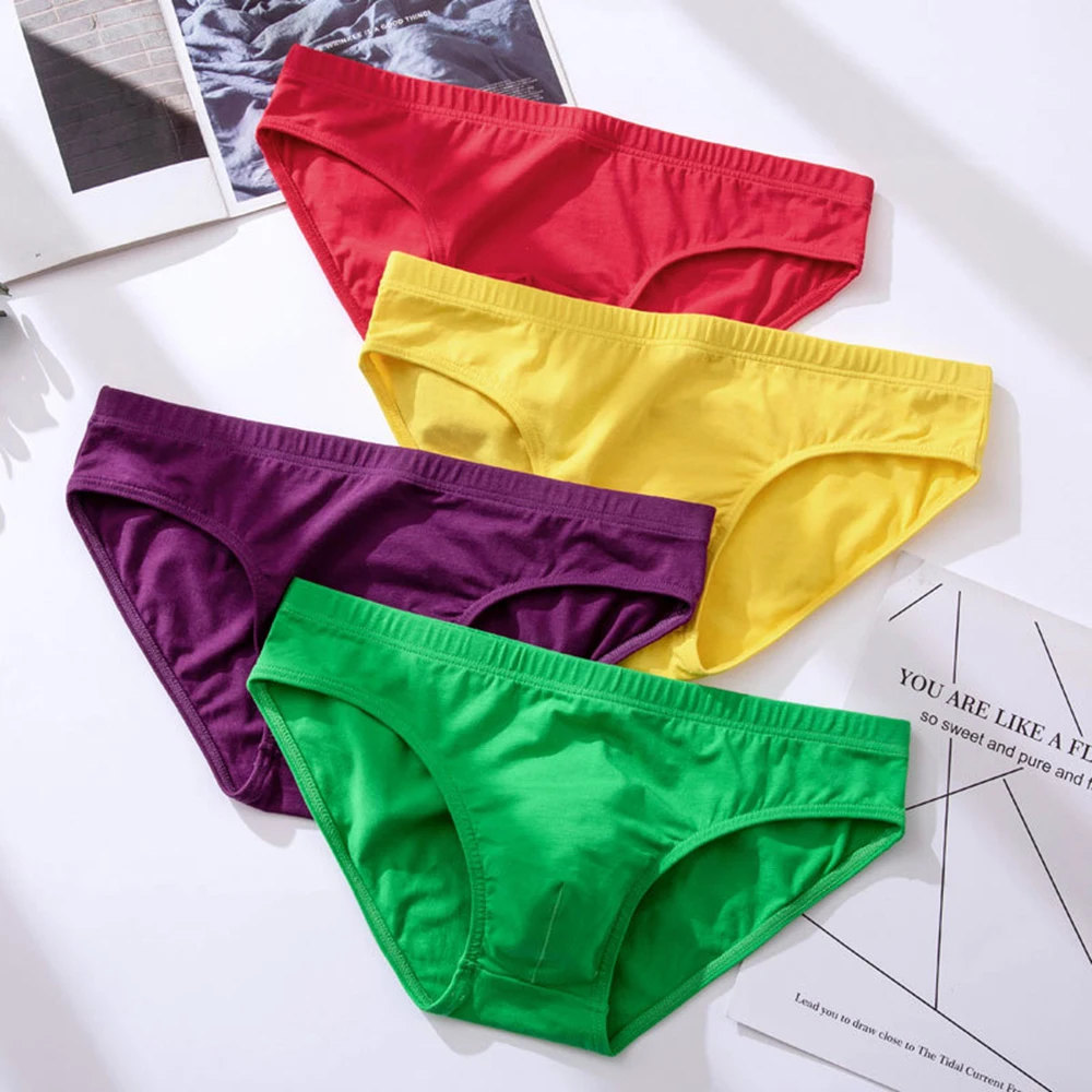 Sexy Mens Briefs Comfortable Breathable U Convex Underwear Low Rise Underpants Bikini Classic Basics Quick Dry Homme Panties