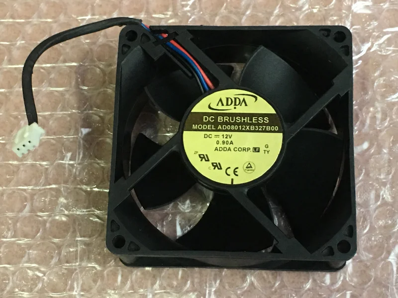 ADDA AD08012XB327B00 DC 12V 0.90A 80x80x32mm 3-Wire Server Cooling Fan