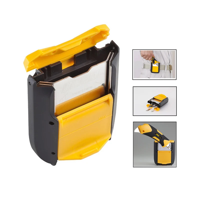 Japan OLFA discarded blade safety processor DC-5 breaker storage box wearable