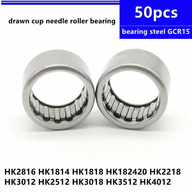 50pcs Needle Roller Bearing HK2816 HK1814 HK1818 HK182420 HK2218 HK3012 HK2512 HK3018 HK3512 HK4012